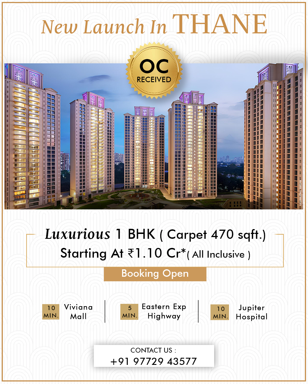 Hiranandani Estates Luxury Apartments Banner